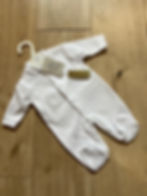 White Bunny Star Baby Gro