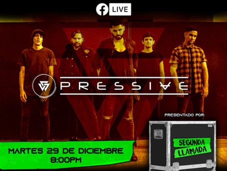Pressive presentara su Live Performance en vivo desde el Auditorio Telmex