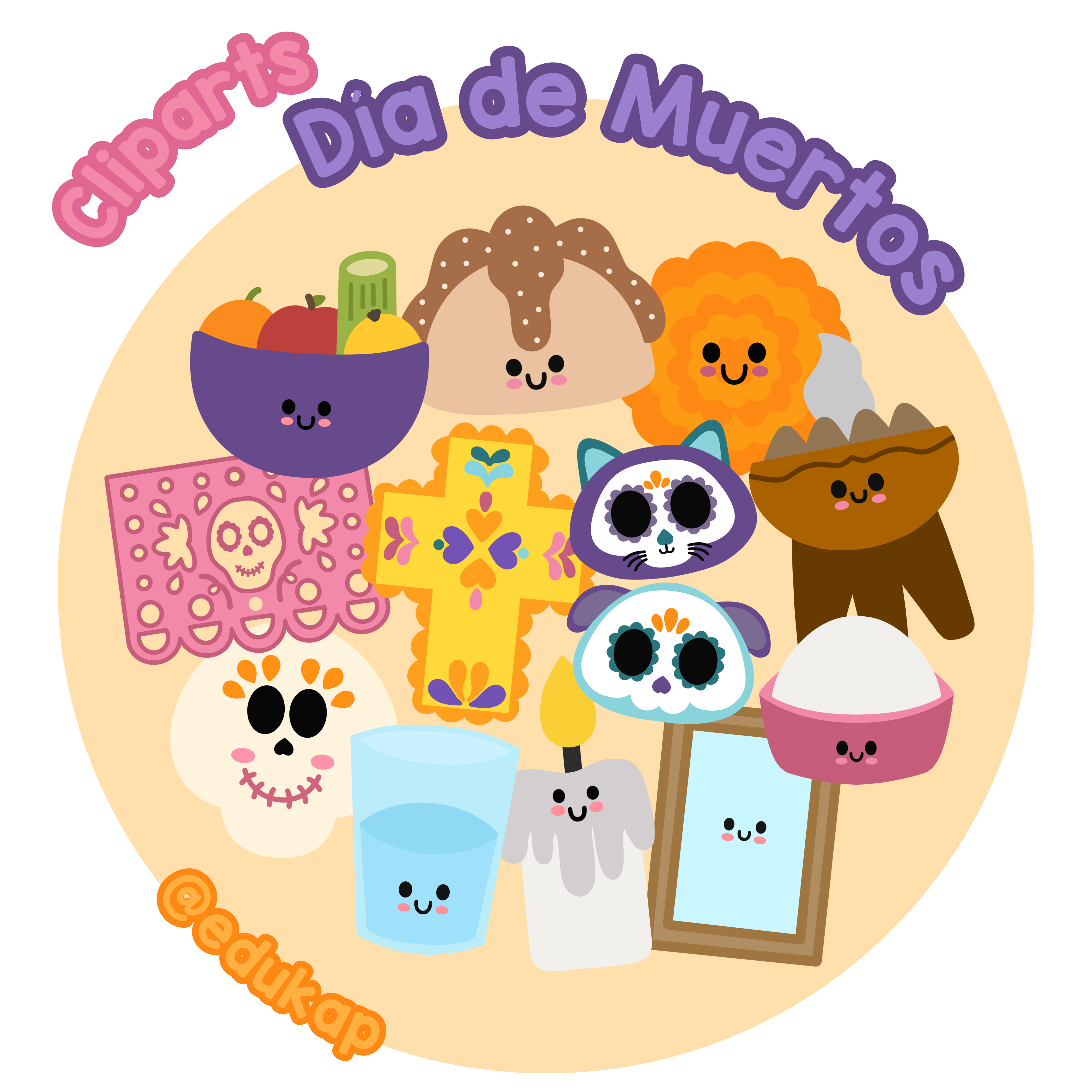 Cliparts Día de Muertos