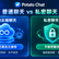 Potato Chat普通聊天对比私密聊天模式,左右分栏包含多端同步蓝色云端与阅后即焚带锁安全盾牌。