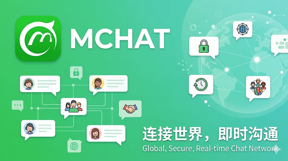黑板上描述MChat的核心功能与技术原理