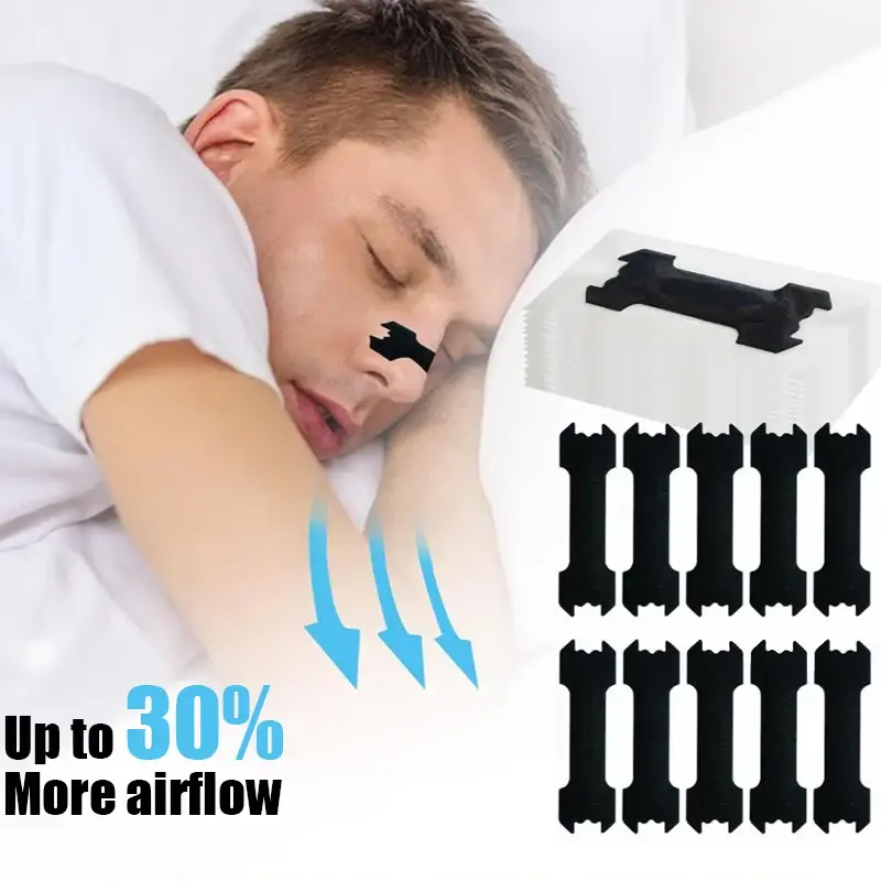 Thumbnail: Extra Strength Nose Strips 60/30/10PCS Set for Better Sleeping Anti-Snoring Nasa