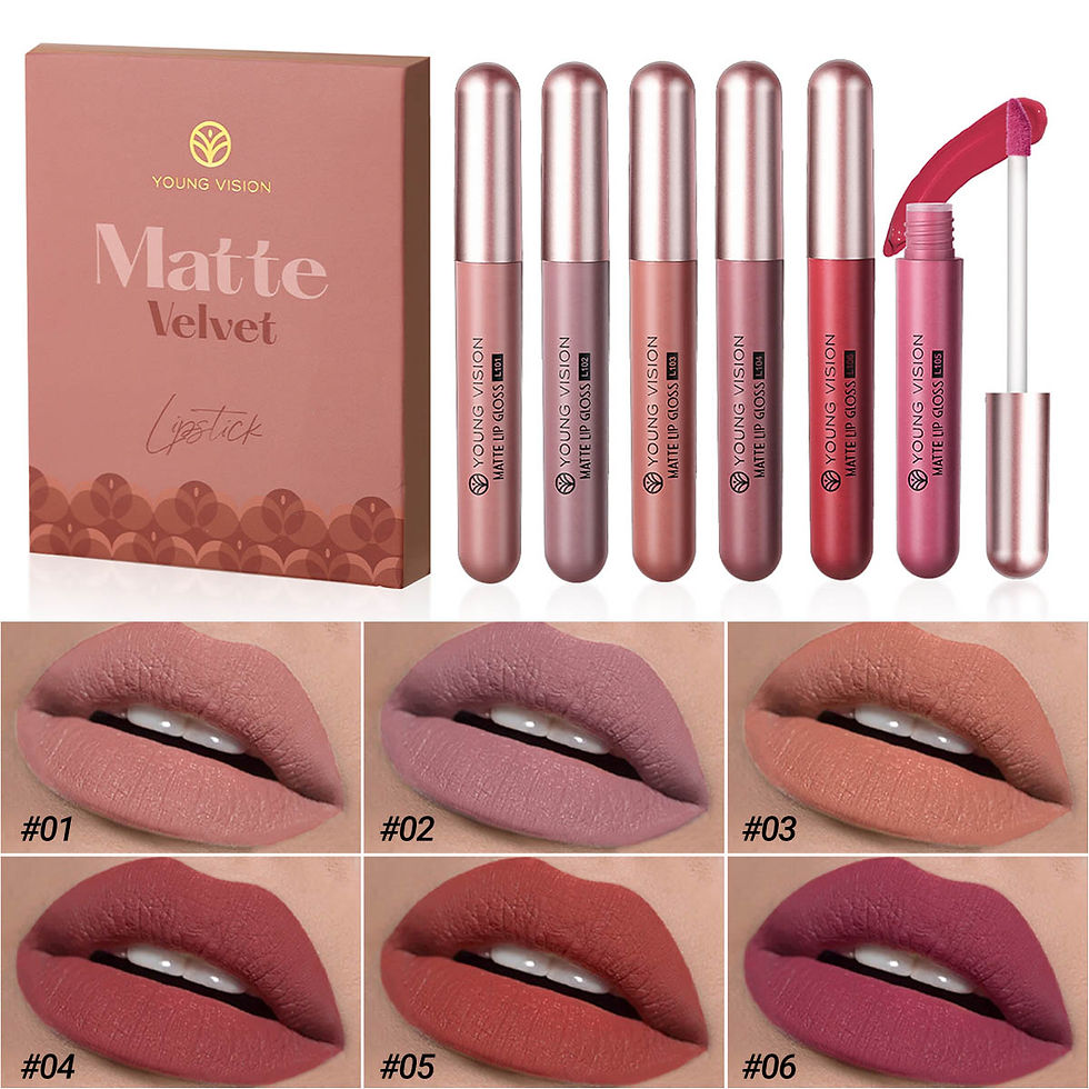 Thumbnail: HANDAIYAN Set of 6 NonStick Cup Liquid lipstick , Long-Lasting Lip Gloss Gift Bo