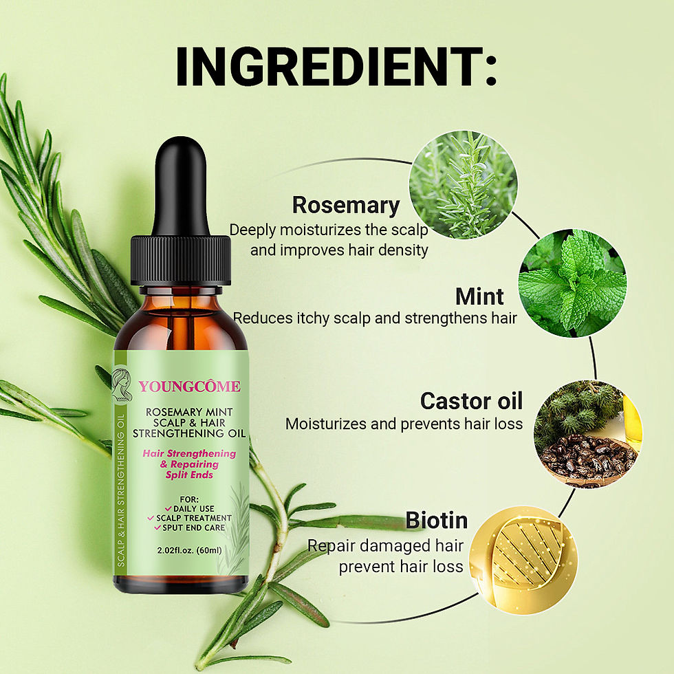 Thumbnail: Hair Care Essential Oil Rosemary Mint Hair Strengthening Oil Nourishing Treatmen