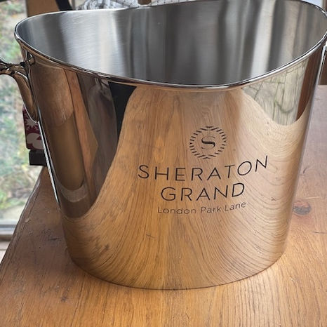 Laser metal marked stainless stell ice bucket