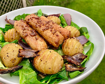 Honey Mustard Sausages & Greens