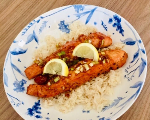 Honey Garlic Butter Salmon