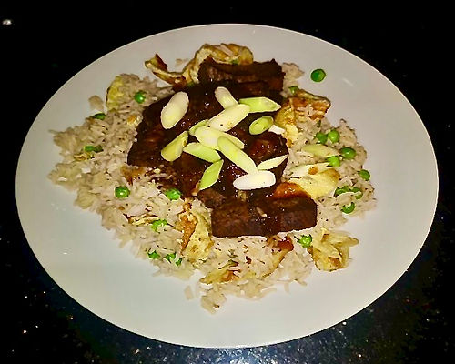 Honey & Soy Caramelised Beef with Egg Fried Rice