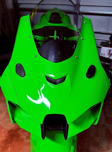 Kawasaki ZX10R (17-24) Carbon Fiber Mirror Block Off Plates