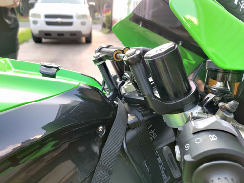 Zx10r Steering Stabilizer/ Dampening Risers | Swerve Boy Motorz