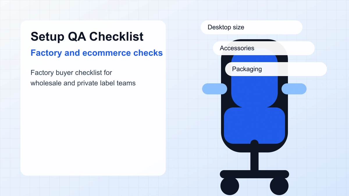 Gaming desk setup checklist for desk chair and accessory planning