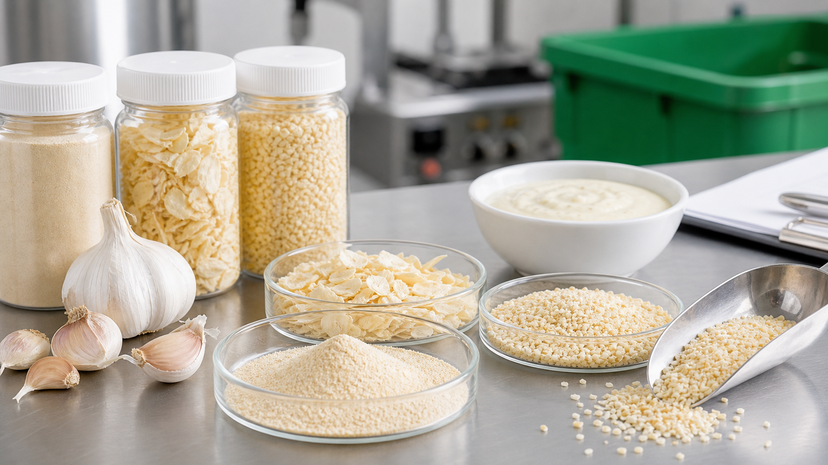 Dehydrated garlic quality evaluation for bulk food ingredient sourcing