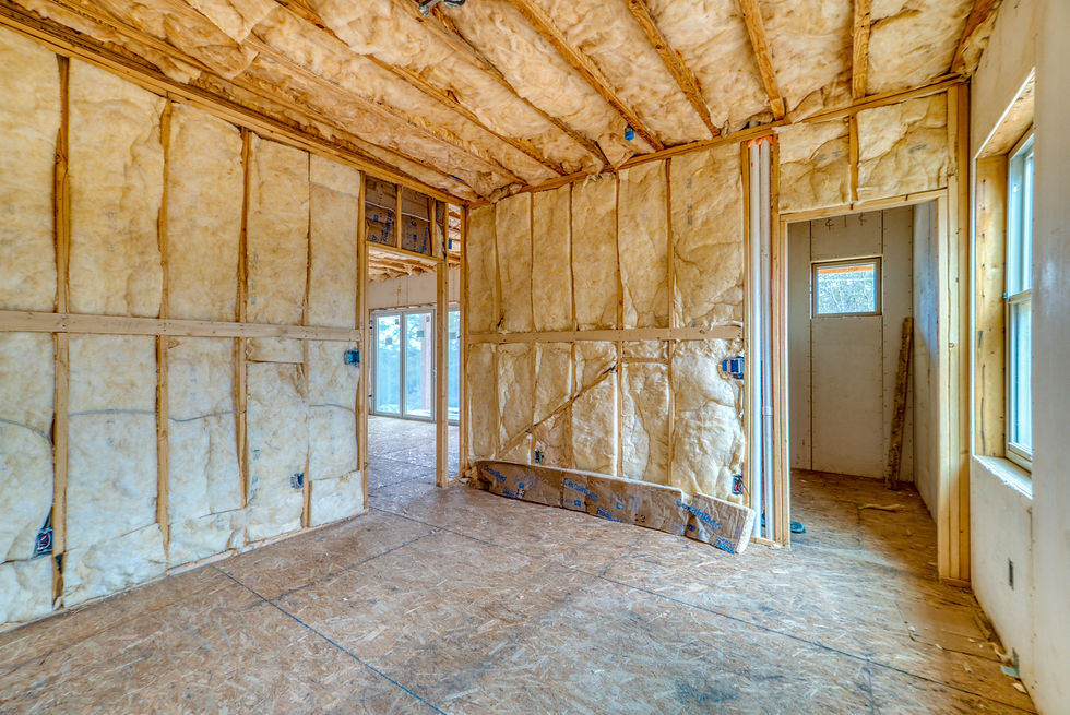 Interior of a home under construction