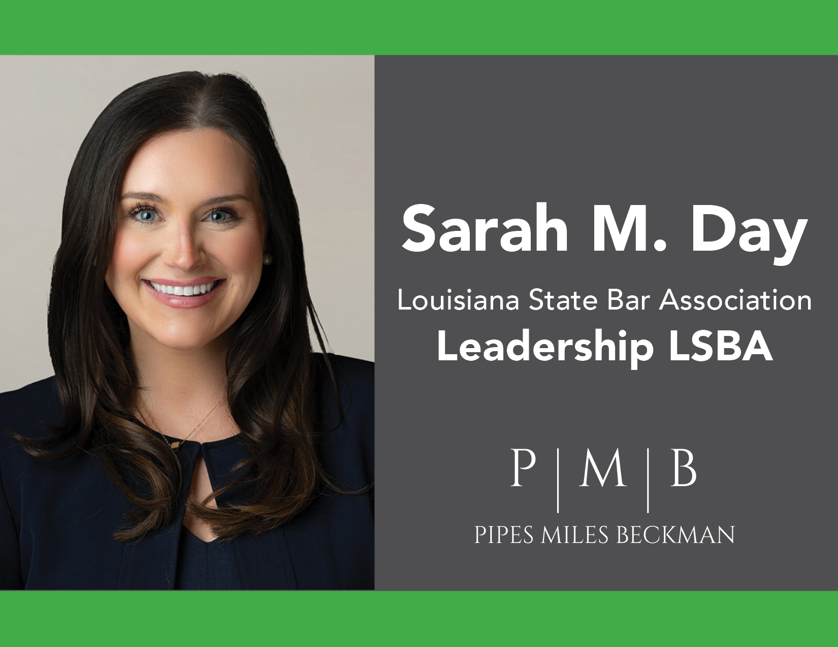 A PMB attorney selected to the Leadership LSBA program
