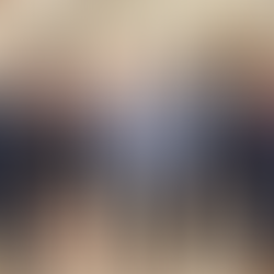 Six people stand in a formal room with two flags and a framed portrait. They are dressed in business attire, smiling, and appear professional.