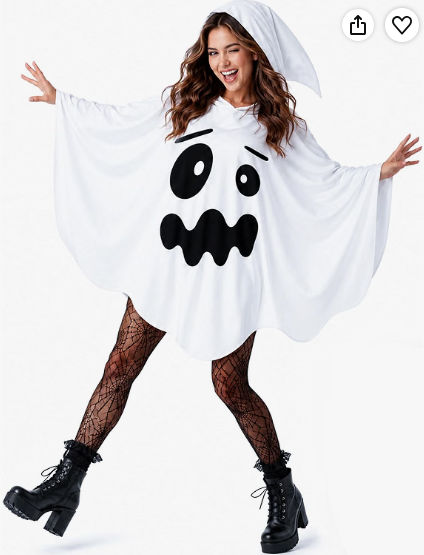Costume da fantasma con cappuccio