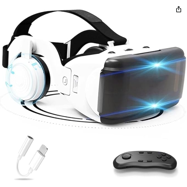 Occhiali VR Compatibili iPhone, Samsung, Huawei, Xiaomi