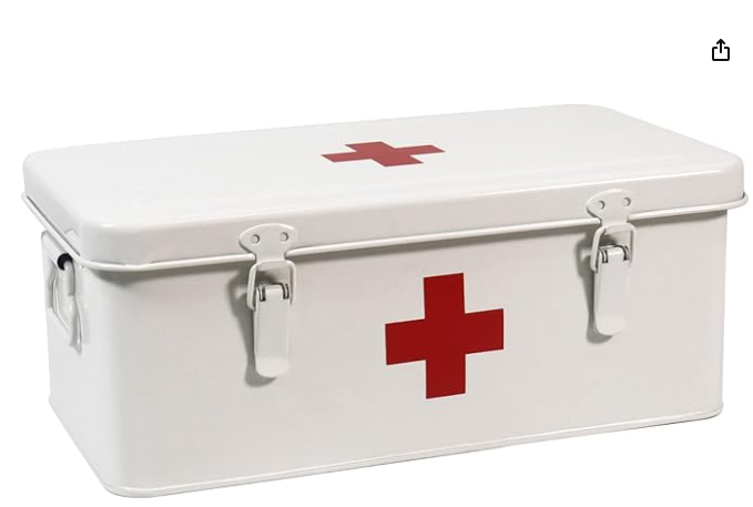 ZoeQide Organizer Medicinali in Metallo