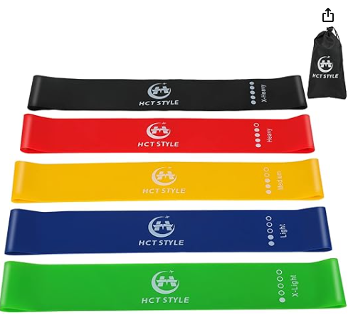 Bande Elastiche Fitness Set da 5 Livelli