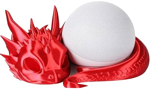 Supporto drago stampato in 3D per Echo Dot 4ª/5ª generazione
