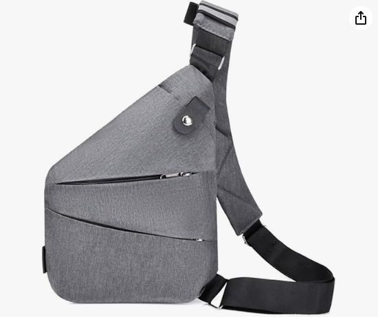 Borsa a tracolla con tasca antifurto
