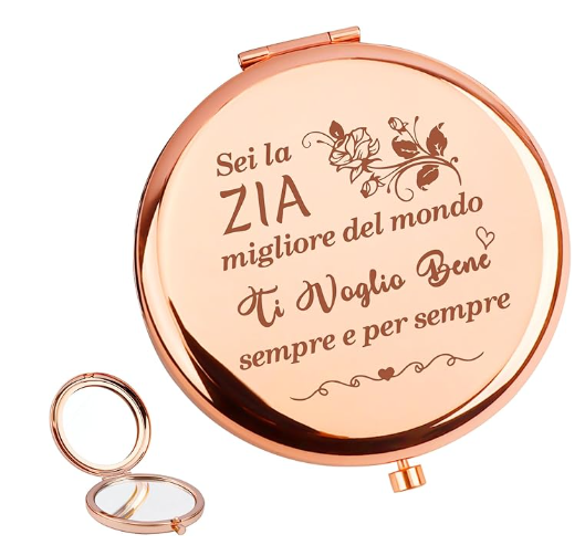 Specchio compatto personalizzato per zia