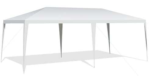 FANTASK Gazebo 3x6 m Portatile Bianco