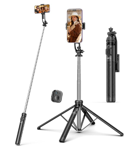 Bastone Selfie Treppiede 182 cm con Stabilità a Quattro Assi