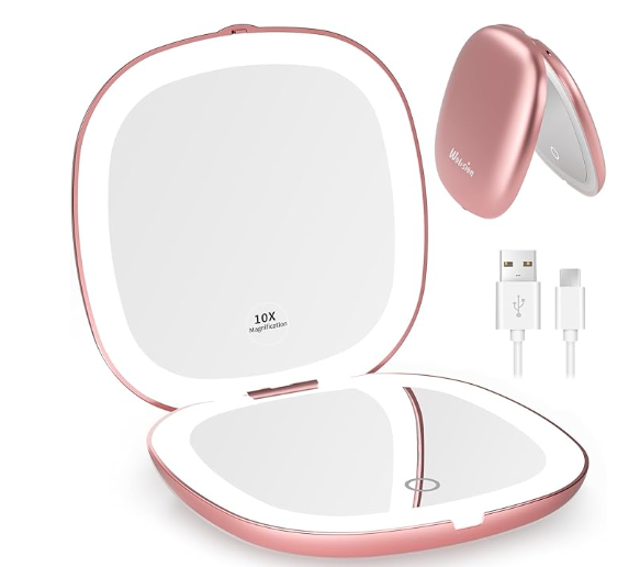 SPECCHIETTO PORTATILE CON LUCI