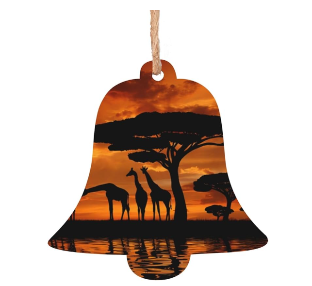 Giraffa Maestosa in Legno (2 pezzi)