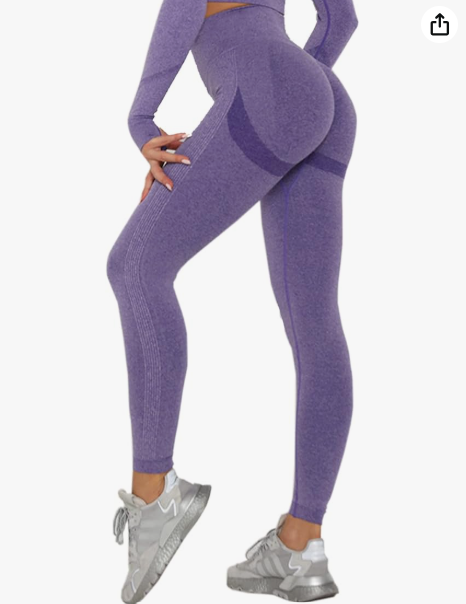 Leggings Sportivi Donna Vita Alta Push Up: Pantaloni Fitness Modellanti Senza Cuciture Per Yoga, Palestra E Corsa, Tessuto Elasticizzato Morbido