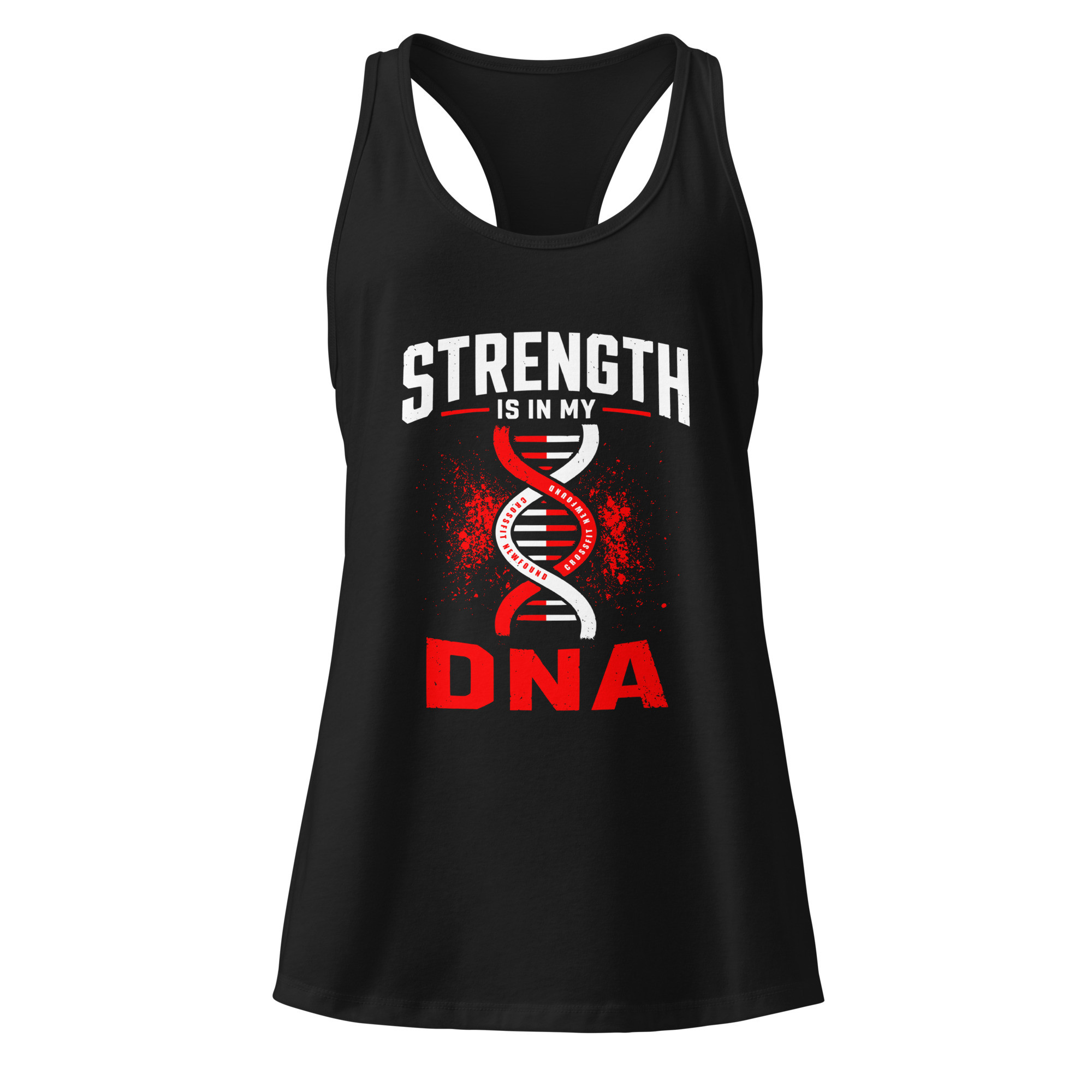DNA - Women’s fitted racerback tank top