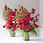 Thumbnail: 'Ruby Red' hydrangea,  'Valerie' cymbidium, 'Naomi' rose gift vase by Jacqui O