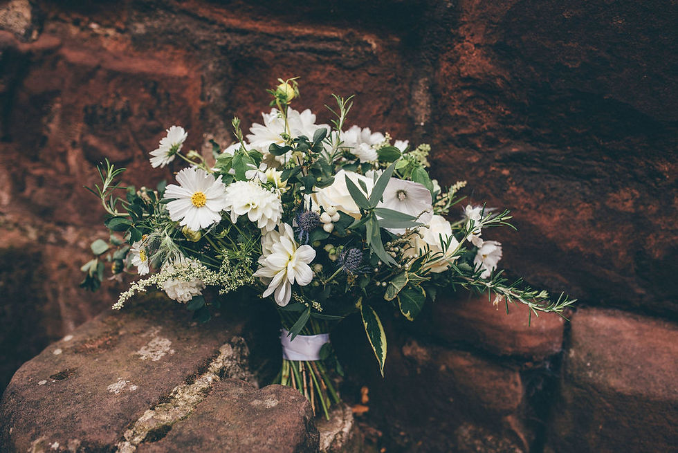 Bee friend bouquet made with Cheshire grown flowers