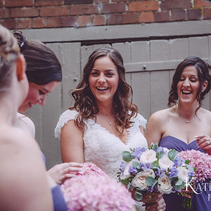 Laura with her maids