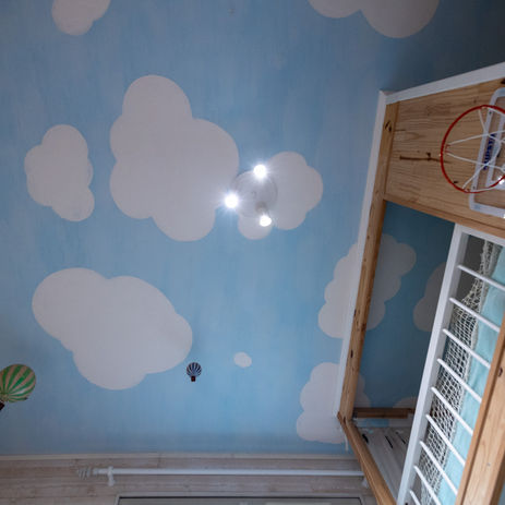 Chambre d'enfant rénovée