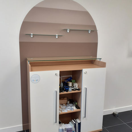 Bureau médical décoré