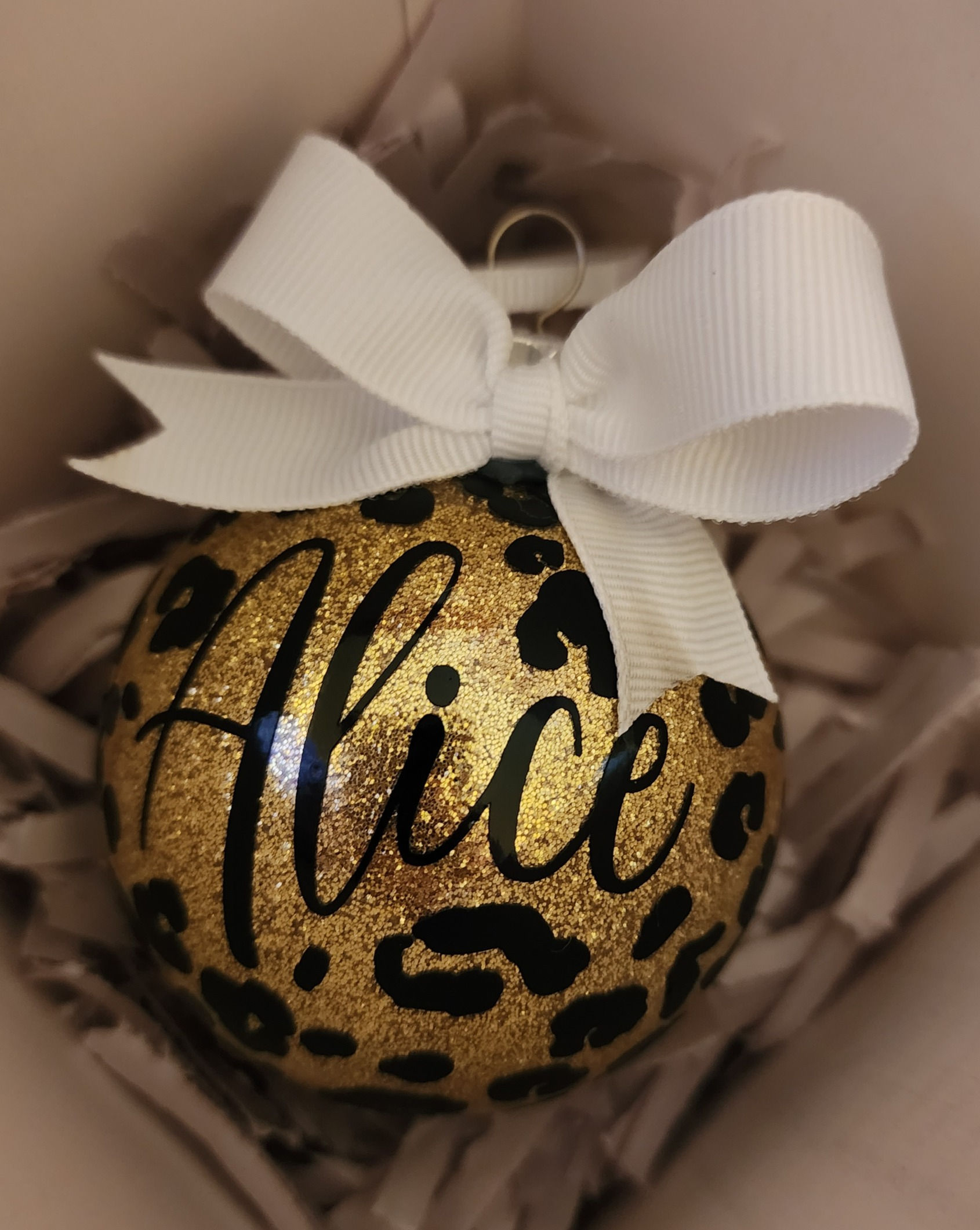 Cheetah Print Ornament