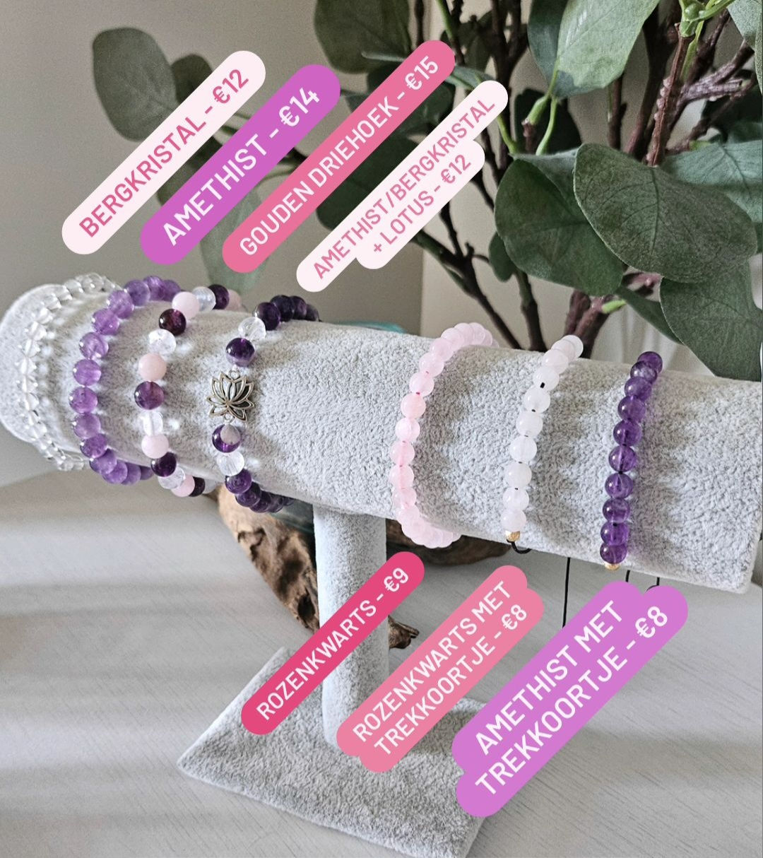 Edelsteen - armbandje