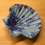 Thumbnail: Scallop Shell Trinket Dish - Flower Blue