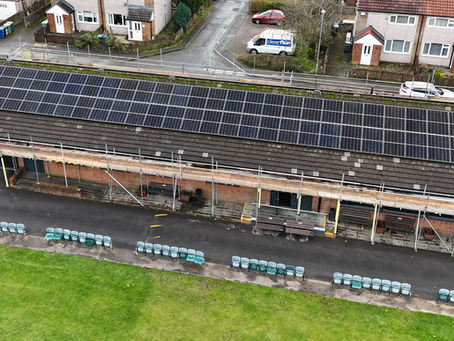 Glide Energy Ltd Sigenergy Solar and Battery Storage Installation Reduces Bacup Cricket Club's Energy Bills