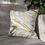 Thumbnail: Marble Chess Queen Square Pillowcase | Gold & Gray Decorative Throw Pillow Cover