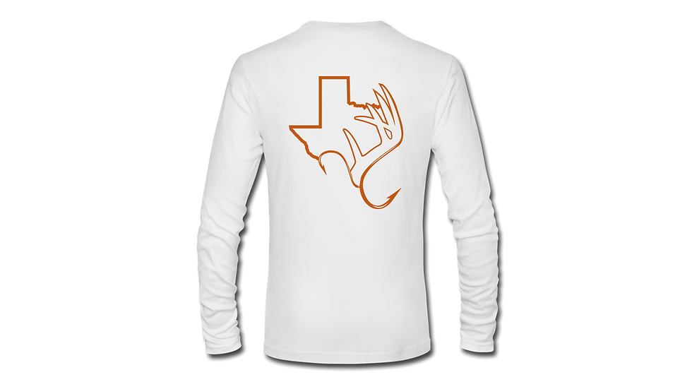 Thumbnail: Outdoor Renegade Fishing Shirt: Short-Sleeve (White w/ Burnt Orange)