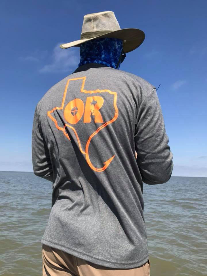 Thumbnail: Men's Outdoor Renegade Fishing Shirt (Heather Blk w/ Neon Orange)