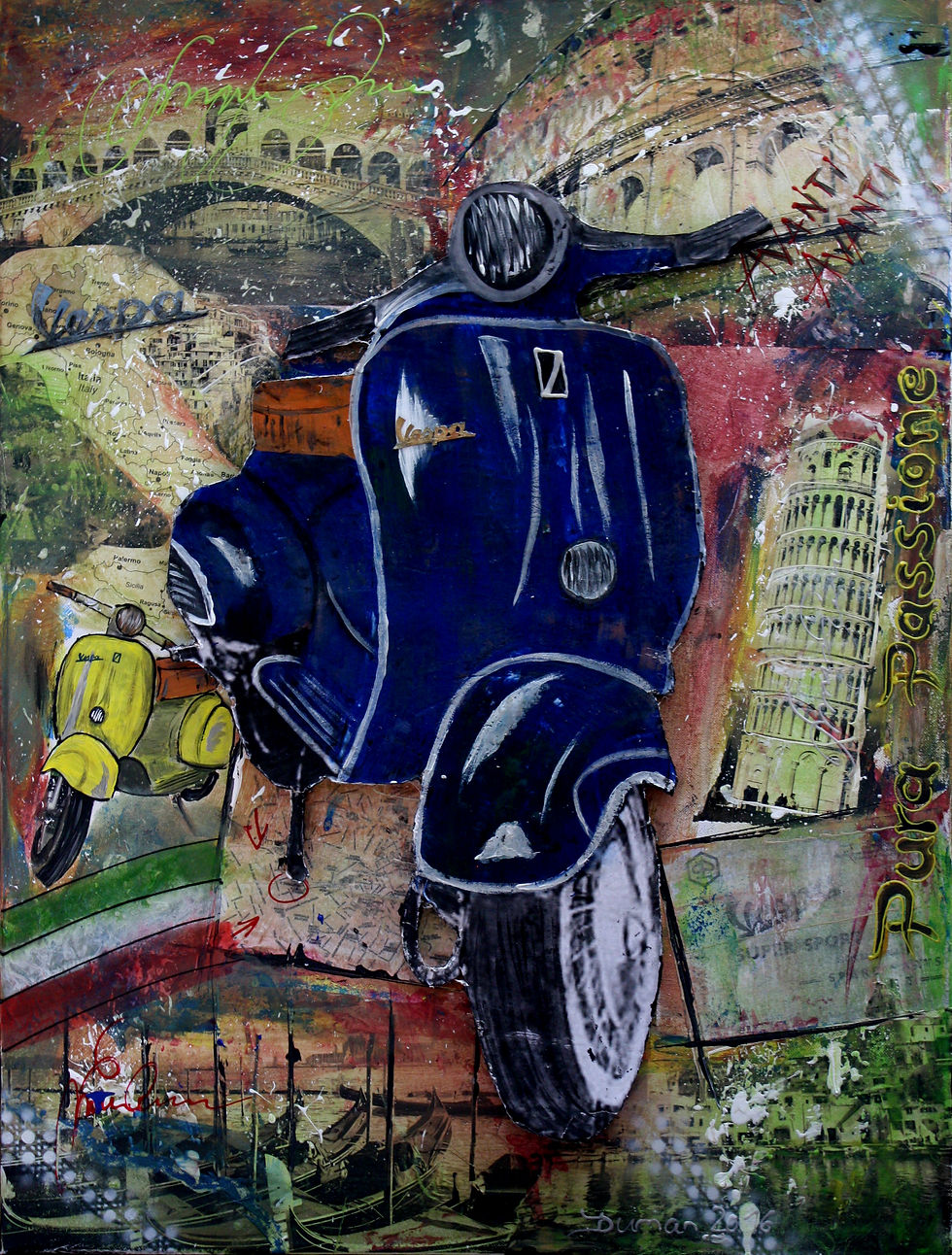 Vespa Blau