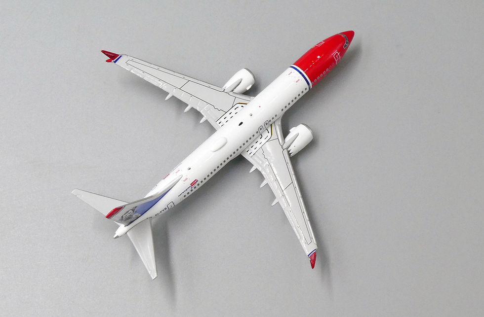 Thumbnail: Norwegian B737 MAX 8 Reg: EI-FYB JC Wings Scale 1:400 Diecast model XX4152