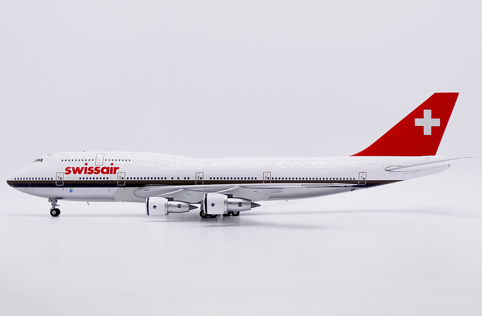Thumbnail: Swissair B747-300 "Polished" Reg: HB-IGF JC Wings Scale 1:200 Diecast XX20525