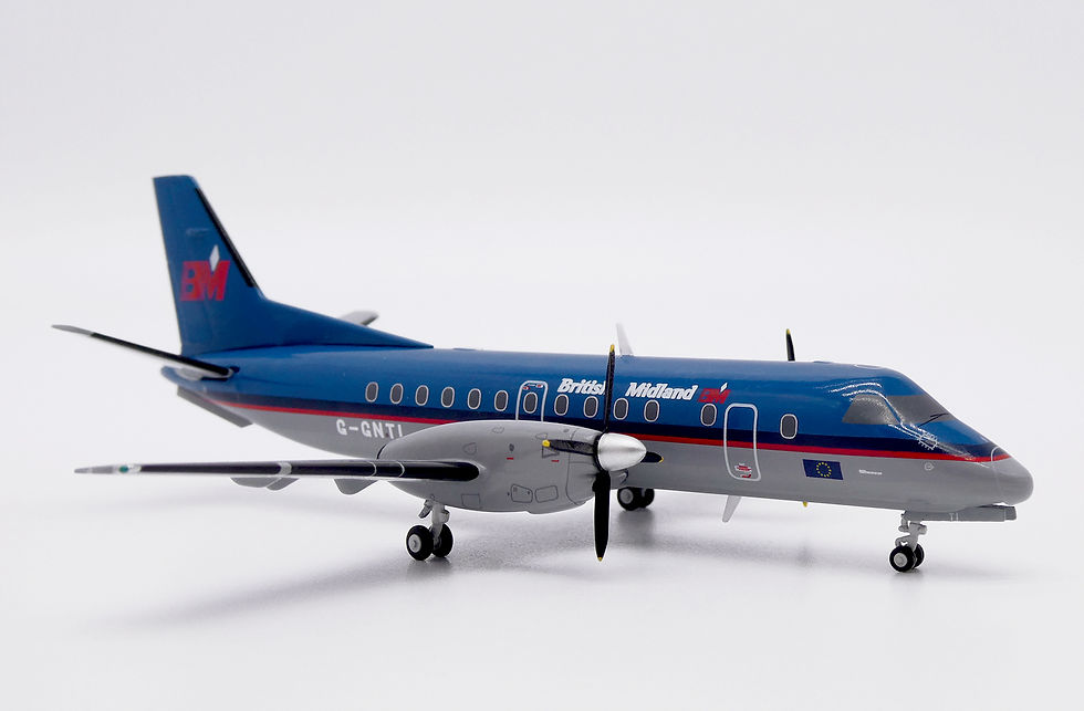 Thumbnail: British Midland Saab 340B Reg: G-GNTI JC Wings Scale 1:200 Diecast XX20474