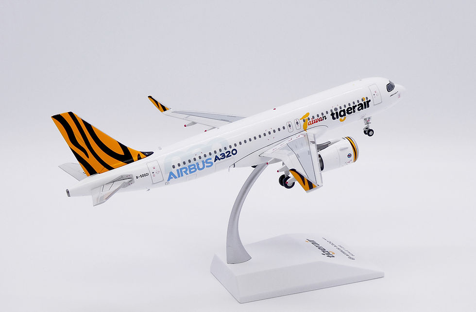 Thumbnail: Tigerair Taiwan A320neo Reg: B-50021 Scale 1:200 JC Wings Diecast model XX20115