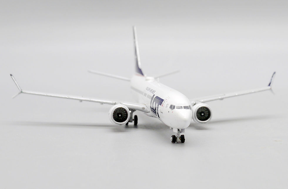 Thumbnail: LOT B737 MAX 8 Reg: SP-LVB JC Wings Scale 1:400 Diecast Model LH4201 (E)